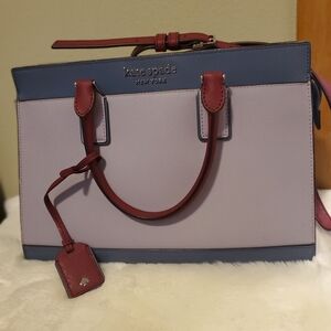 Kate Spade Cameron Blue and Purple Medium Satchel